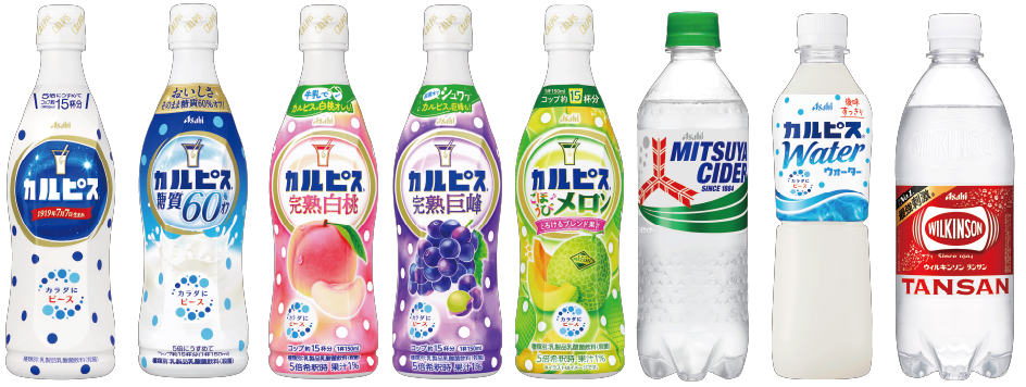 アサヒ飲料全商品イメージ